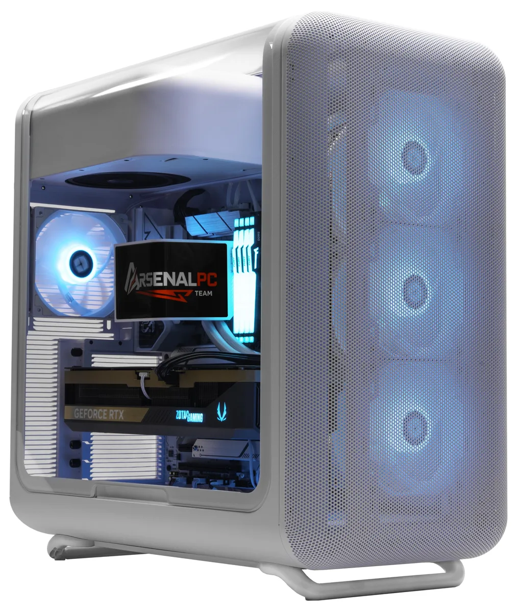 ArsenalPC ArsenalPC Hyte X50 White i7-14700KF RTX 5070 Ti 64GB 4TB gaming PC — product photo