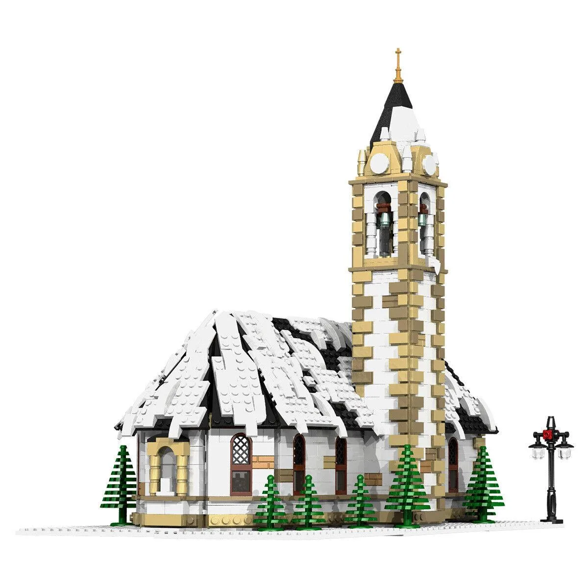ZITIANYOUBUILD ZITIANYOUBUILD 6195 Winter Village Church Building Set — product photo