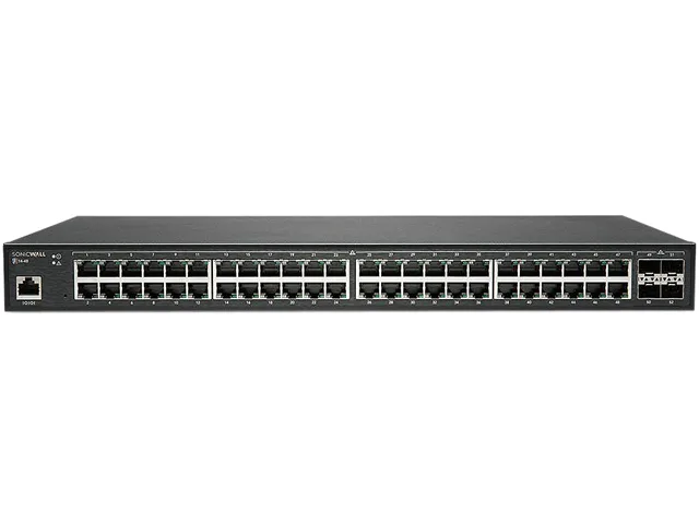 SonicWall SonicWall 02-SSC-2465 48-port Gigabit + 4 SFP+ managed network switch — product photo