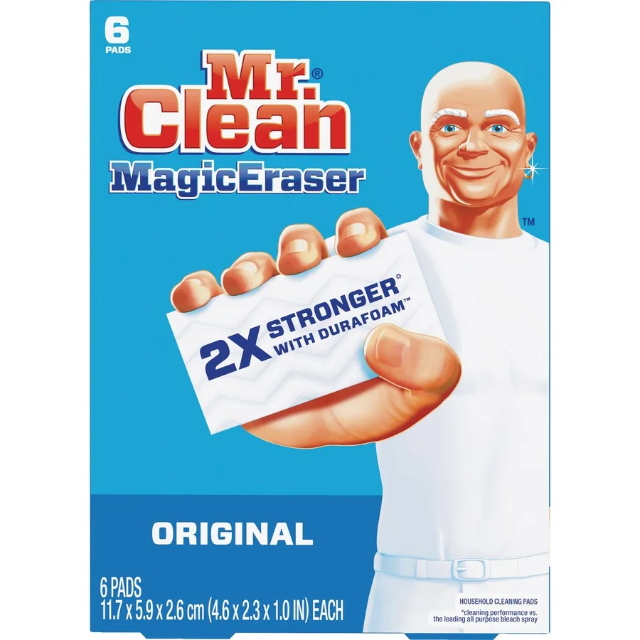 Procter & Gamble Procter & Gamble 79009 Mr Clean Magic Eraser 2.3 x 4.6 x 1 White 6 Pack Cleaning — Produktfoto
