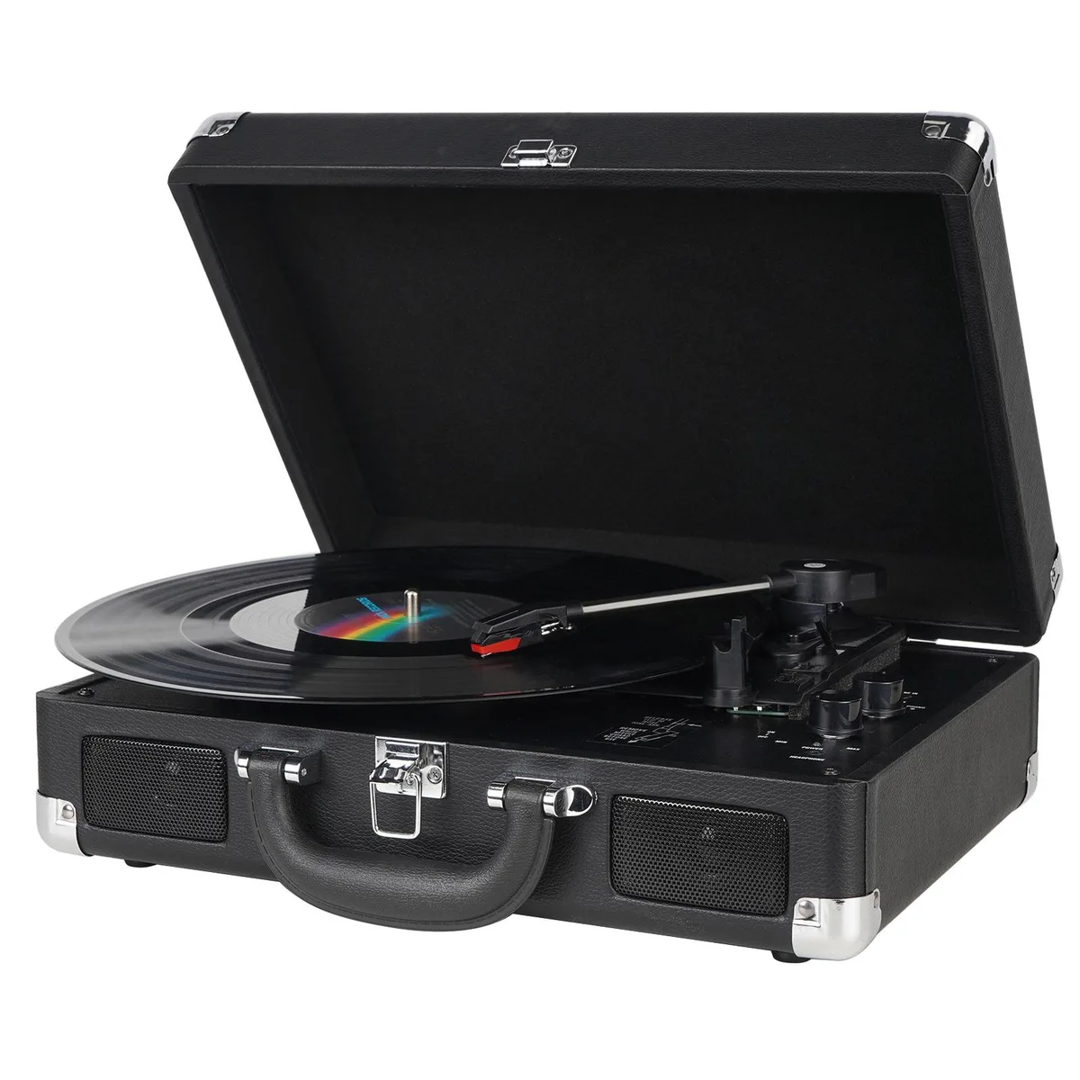 DigitNow! DigitNow! Bluetooth 3-Speed Suitcase Turntable Black — product photo