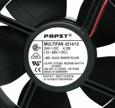 OEM Industries OEM Industries Multifan 4214/12 120x38mm DC24V 4.3W 2-Wire CPU cooler — product photo