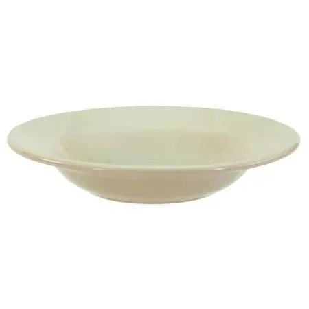 Bone white ceramic rimmed soup bowl 12 oz pack of 24