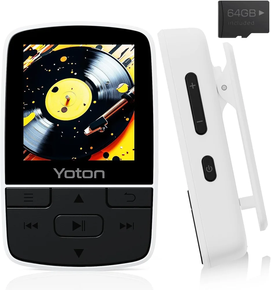 YOTON YOTON YM03W 64GB 1.4" Bluetooth 5.2 MP3 Player White — product photo