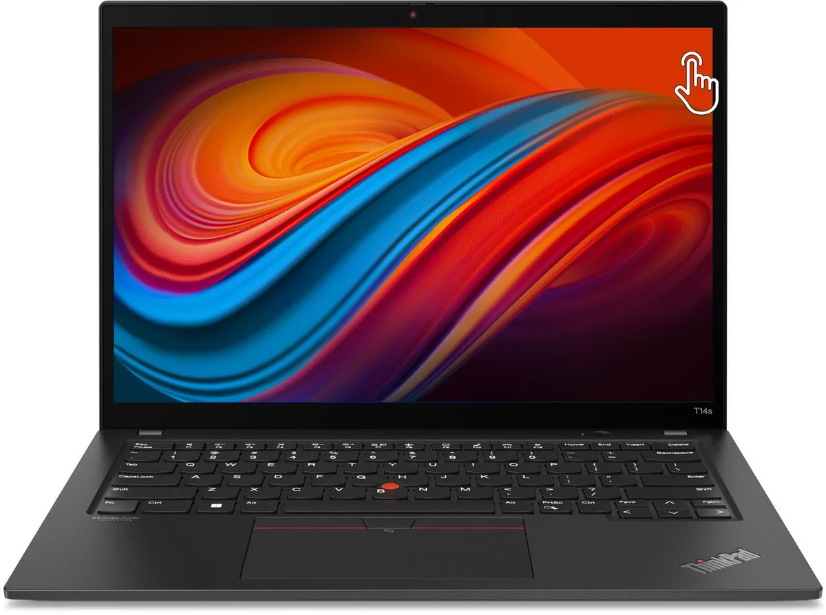 Lenovo Lenovo ThinkPad T14s Gen 3 14" Touchscreen laptop i7-1265U 16GB DDR5 2TB NVMe Windows 11 Pro Black Grade B — product photo