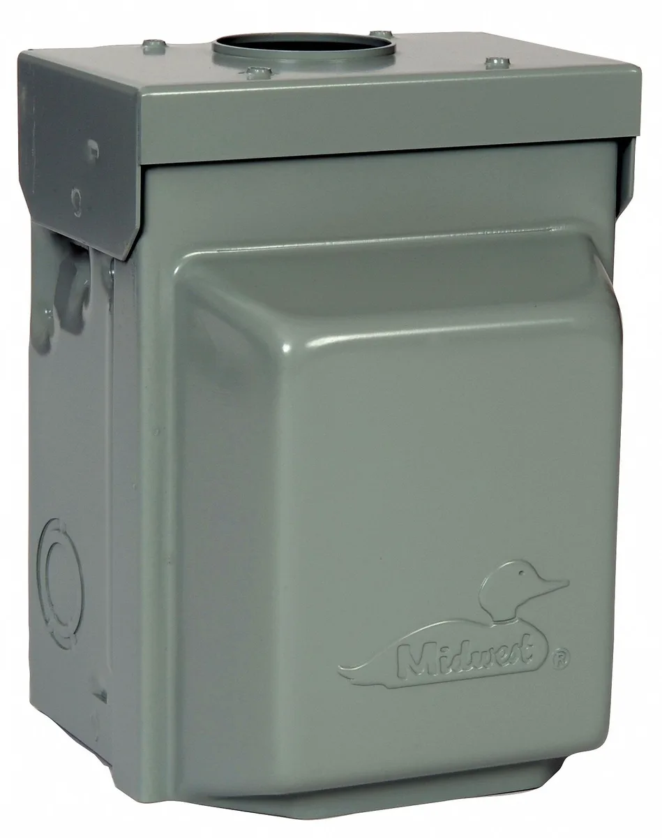 GE GE U010010 Steel Unmetered Surface Power Outlet 20 A 120 V — product photo