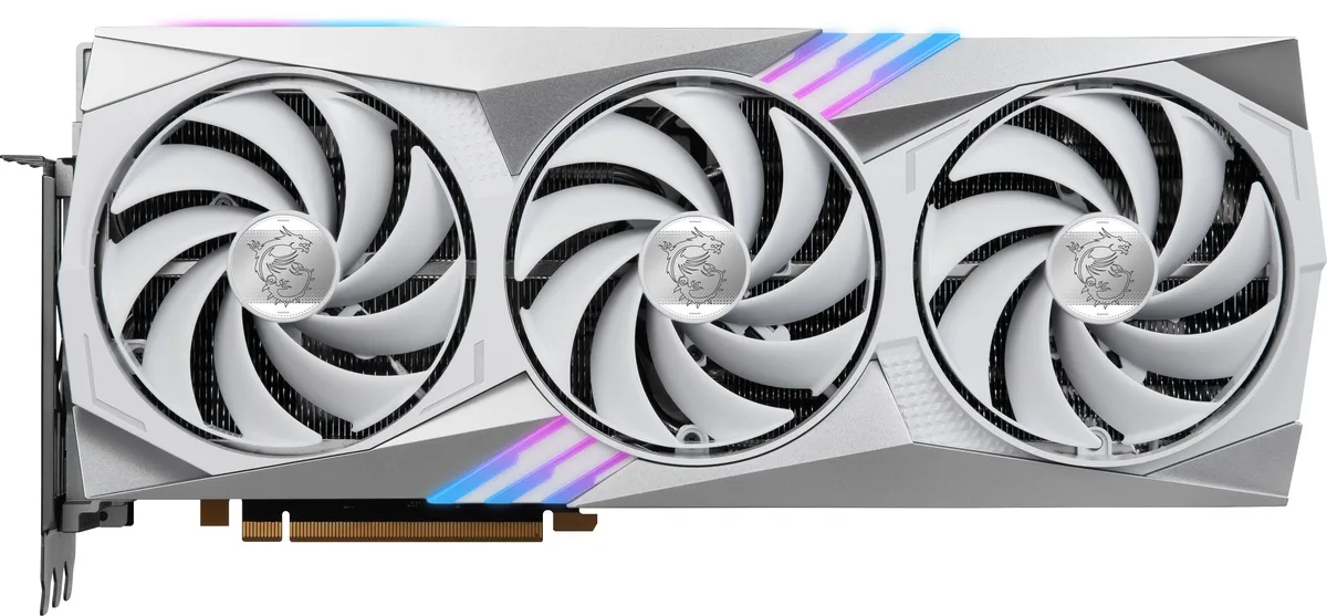 MSI MSI RTX 4080 16GB GAMING X TRIO WHITE graphics card — product photo
