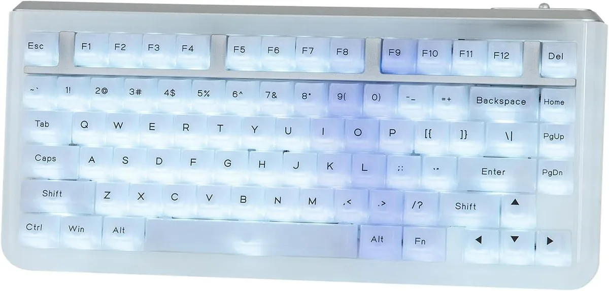 TUKO TUKO Jade75 75% Resin Molding Mechanical Gaming Keyboard Clear — product photo