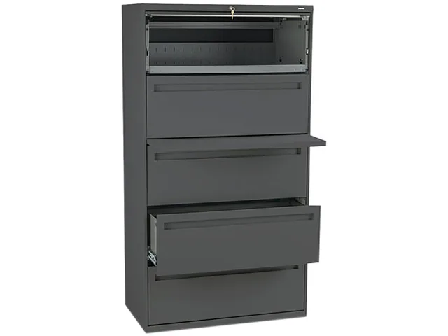 HON HON 785LS 700 Series 36" Five-Drawer Lateral File Charcoal — product photo
