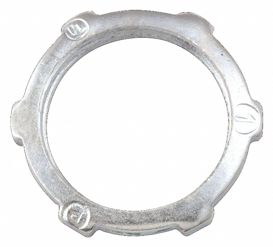 Hubbell Incorporated Hubbell Incorporated RACO 1005 IMC Locknut 1-1/4 in Steel Zinc Plated Gray — product photo