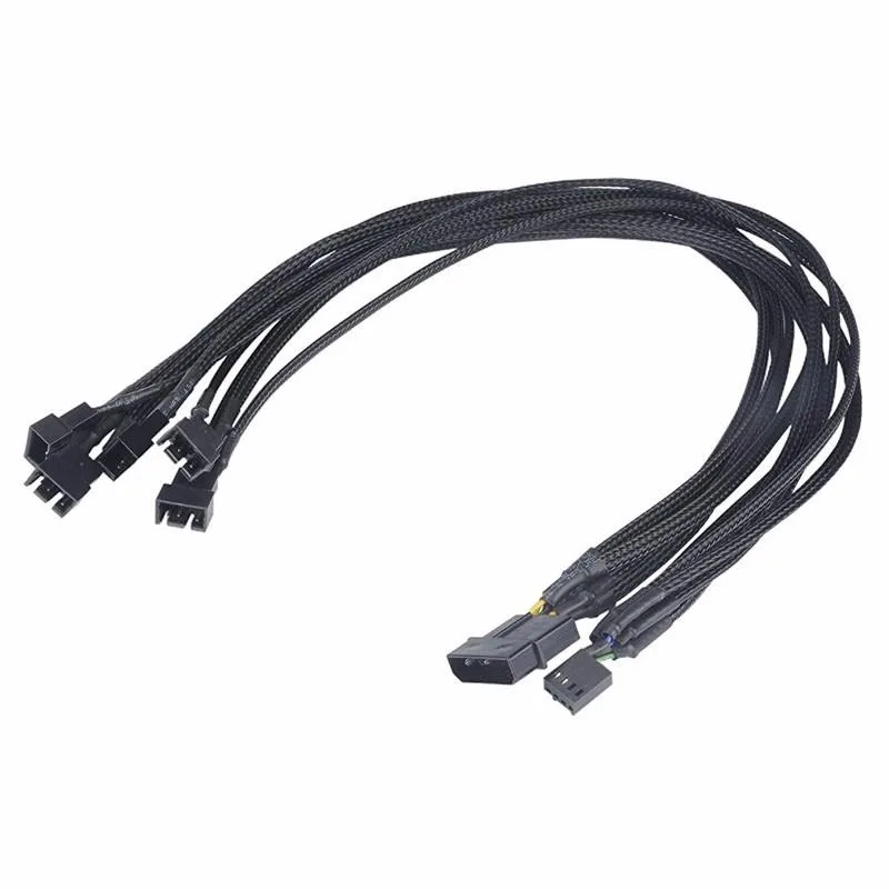 EN-Labs EN-Labs IDE25PWM18 Molex 4pin to 5 x 4pin PWM Fan Splitter 18 inch — product photo