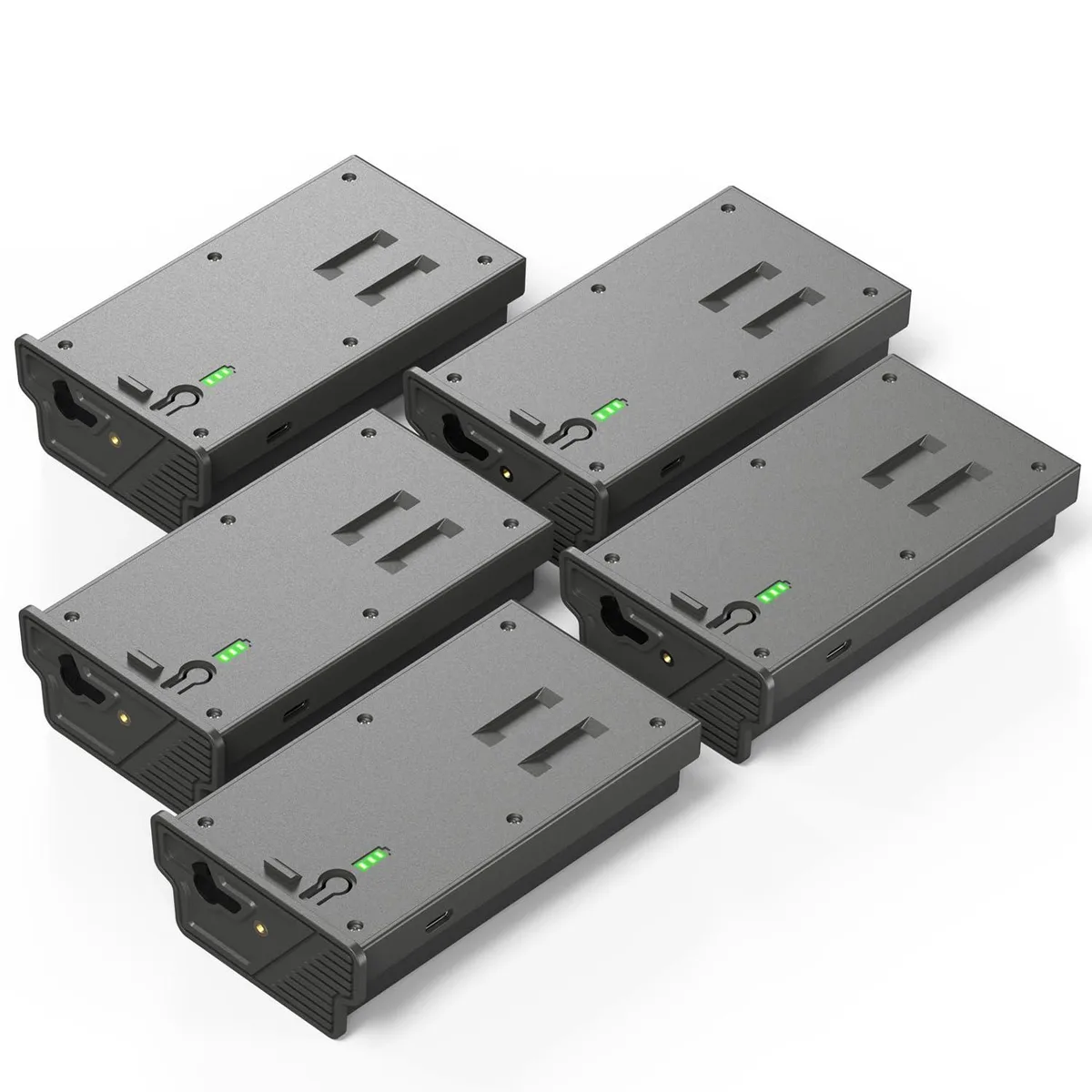  TKTKMETA EM6 5000mAh 7.4V Lithium-Ion Camera Battery 5 Pack — product photo