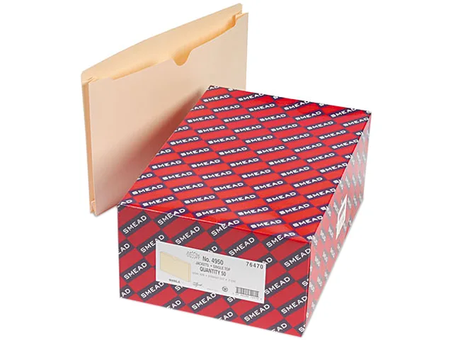 Smead Smead 76470 File Jackets Legal 11 Point Manila 50/Box — ürün fotoğrafı