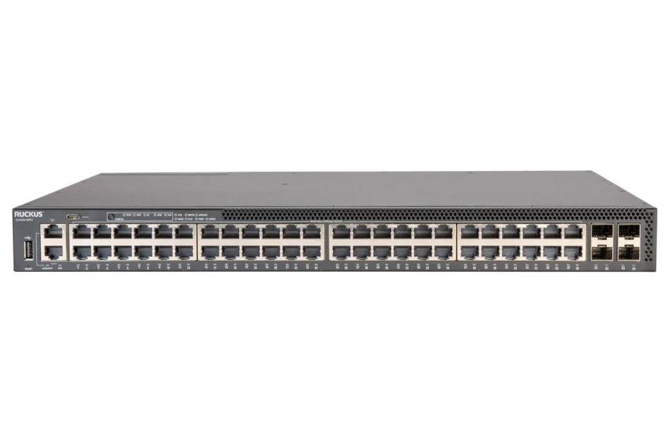 RUCKUS WIRELESS RUCKUS WIRELESS ICX8200-48PF2-E 48-port 1G PoE network switch — product photo