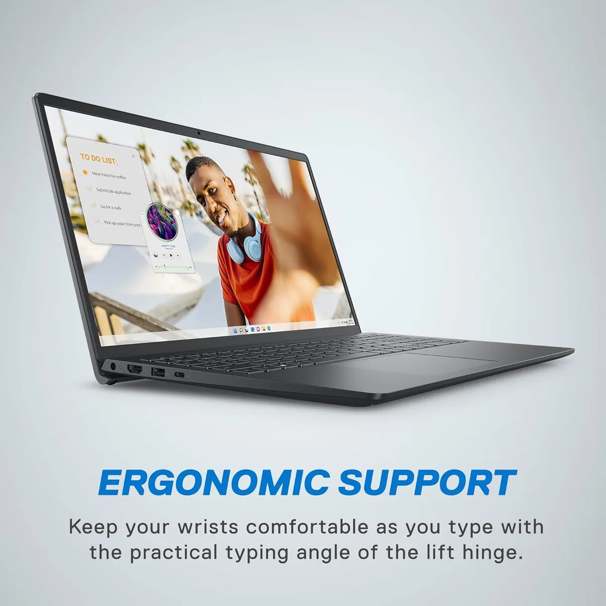 DELL DELL Inspiron 3535 laptop 15.6" FHD Ryzen 5 7520U 8GB DDR4 512GB Radeon Carbon Black — product photo
