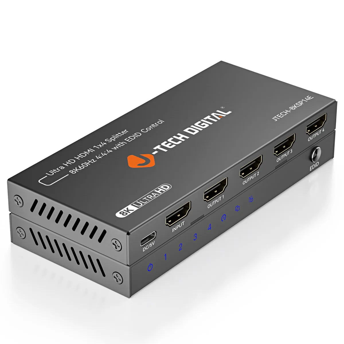 J-Tech Digital Inc. J-Tech Digital Inc. JTECH-8KSP14E 1x4 8K HDMI Splitter — product photo