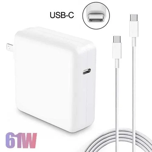  61W USB-C Power Adapter A1718 with 1.8m Cable — product photo