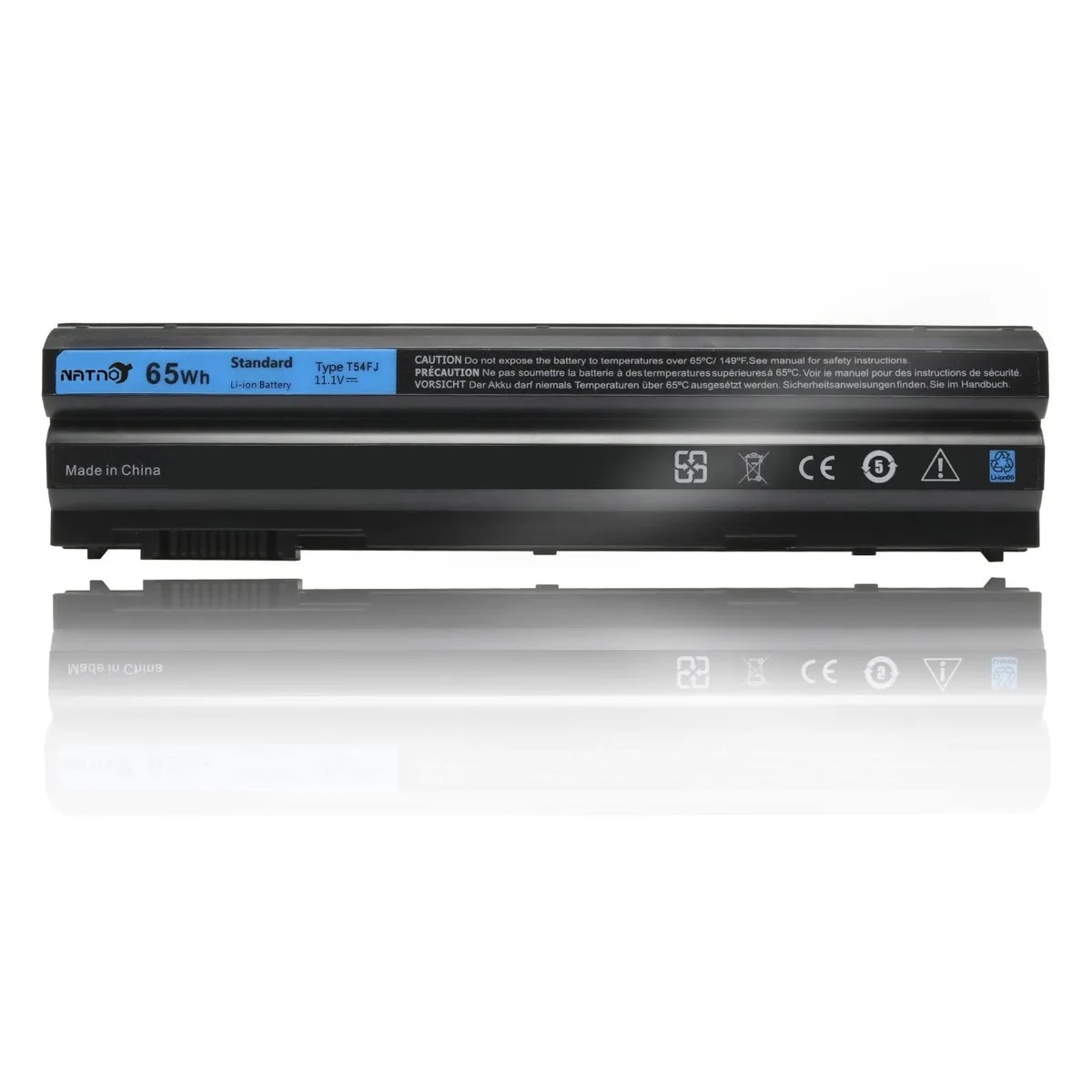  DELL 65Wh 11.1V 6-Cell Laptop Battery T54FJ 8858X — product photo