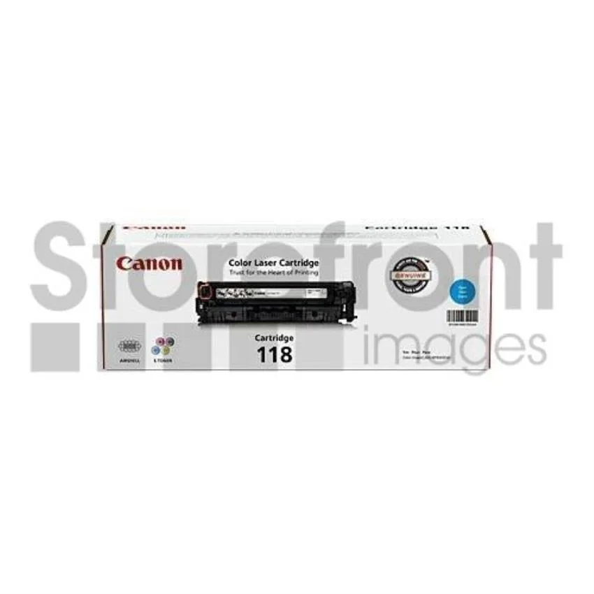 Rectangular cyan toner cartridge, new in box