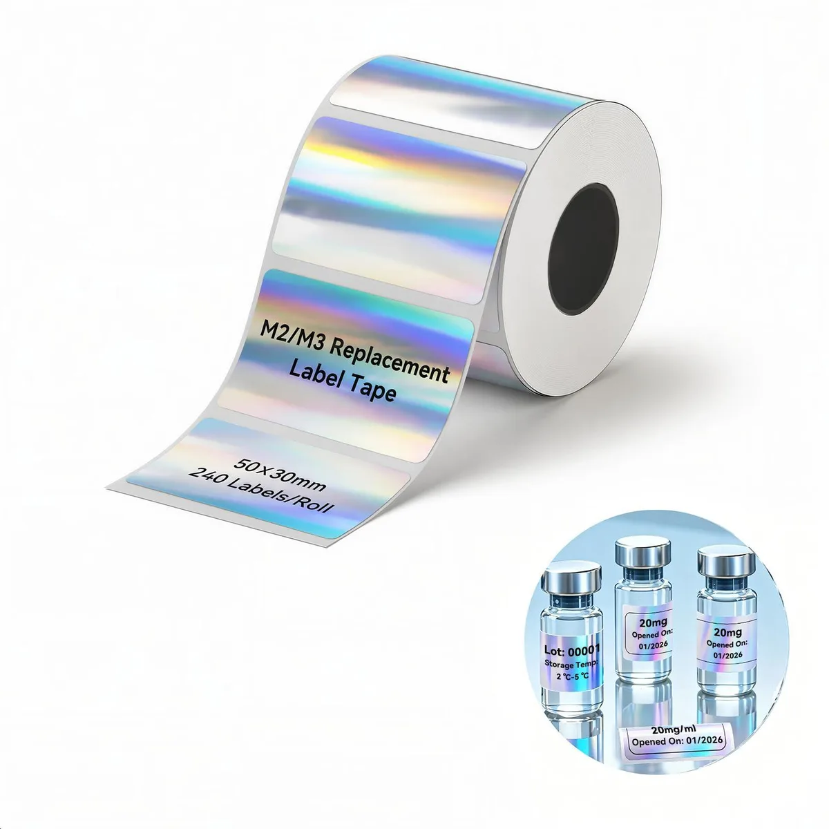 NIIMBOT HKJC-M2 Thermal Transfer Paper 50mm×30mm 240 Labels — product photo