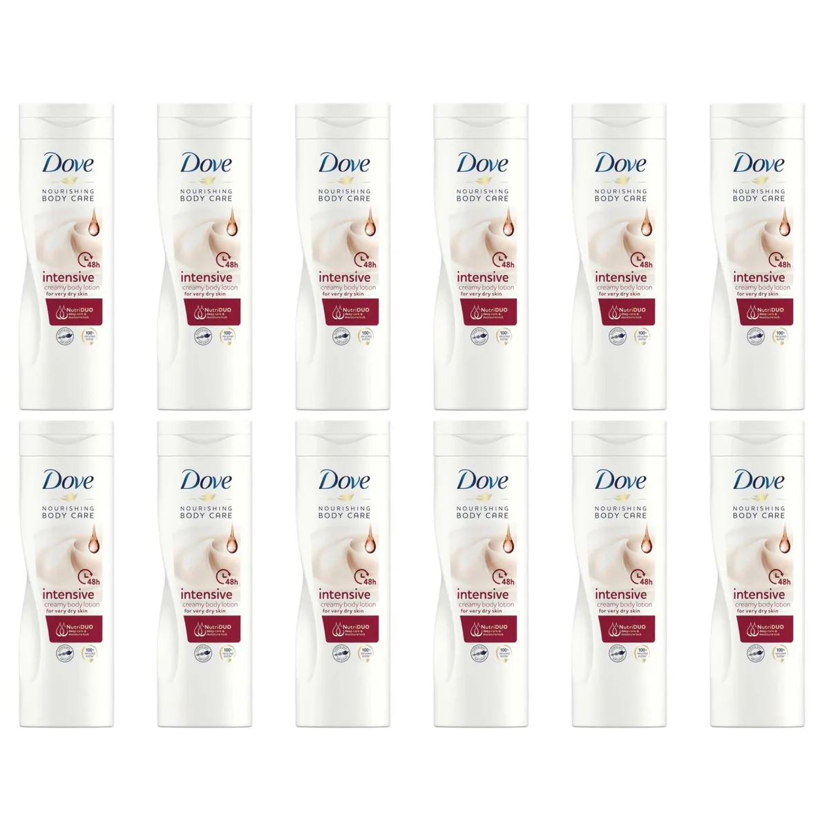 Dove Dove Intense Nourishment Body Lotion 400 ml 12-pack skin care — product photo