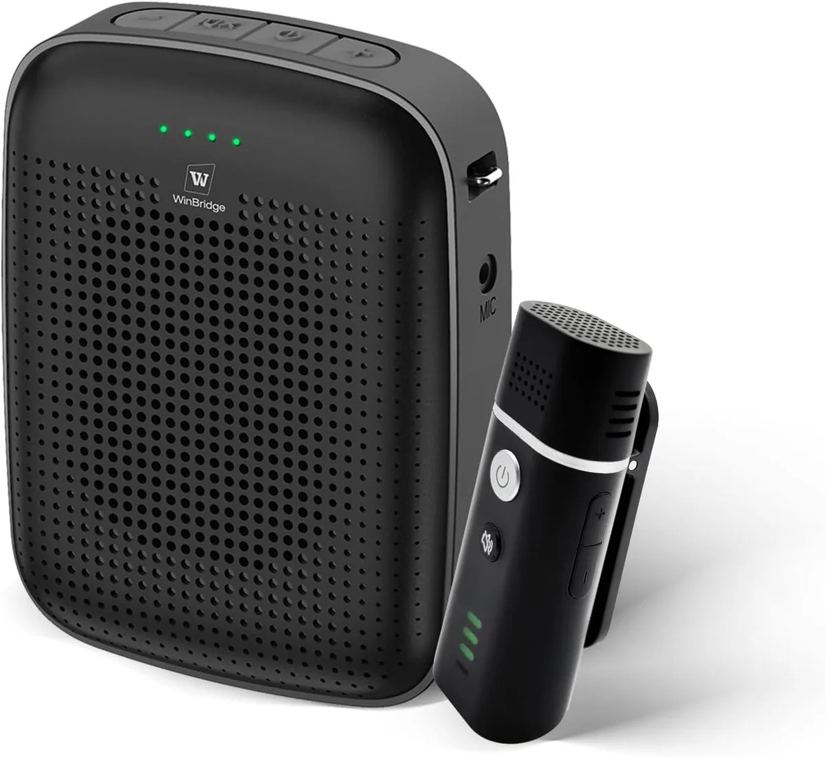 W WINBRIDGE W WINBRIDGE A006 15W live sound amplifier with wireless lapel microphone — product photo