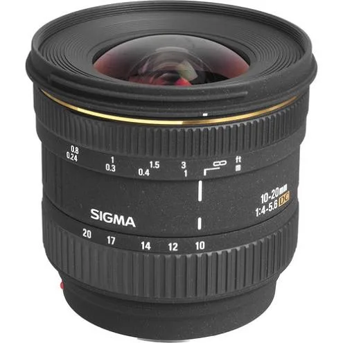 SIGMA SIGMA 10-20mm f/4-5.6 EX DC 201205 camera lens — product photo