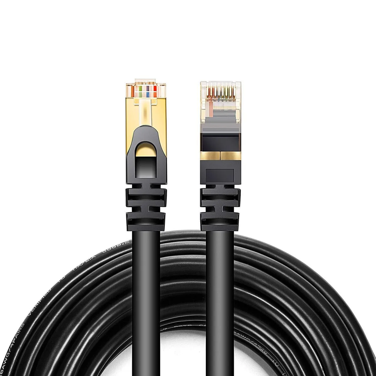 BUCIER BUCIER Cat 7 network ethernet cable 16.4 ft dual shielded outdoor — product photo
