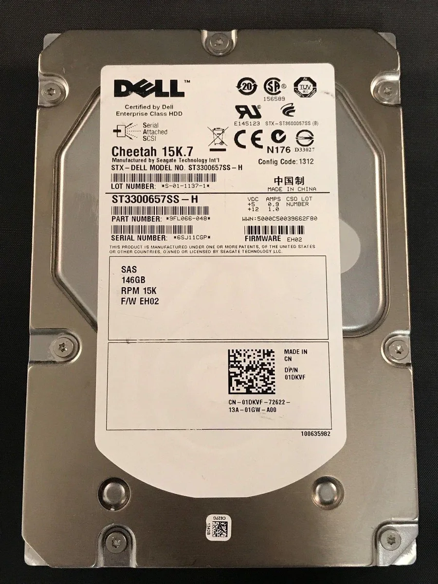 DELL DELL ST3300657SS-H 146GB 3.5" SAS 15000RPM internal hard drive — product photo