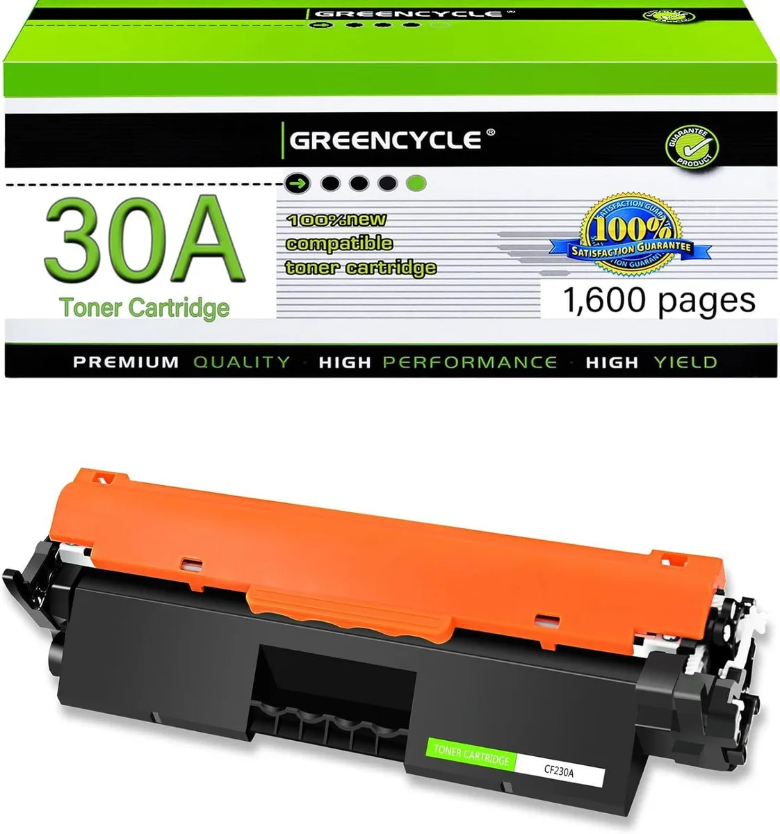 GREENCYCLE GREENCYCLE CF230A Compatible Toner Cartridge 30A Black 1600 pages — product photo