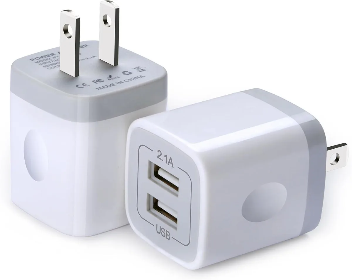 ONITOON ONITOON USB Wall Charger Dual Port 2.1A 2-Pack — product photo