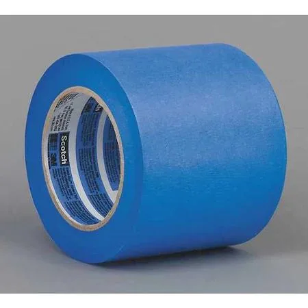 Blue painter's tape roll, 6 in wide, 60 yd long, 5.4 mil thick
