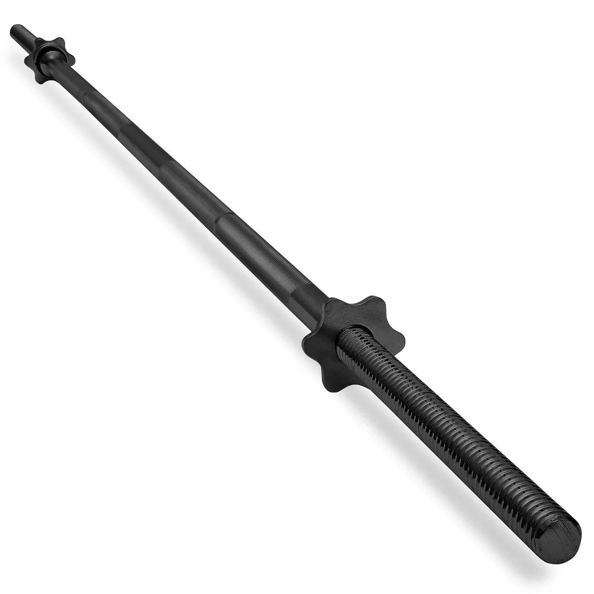 Philosophy Gym Philosophy Gym 7 ft Standard Barbell 1" Threaded with Collars 500 lb Black — product photo