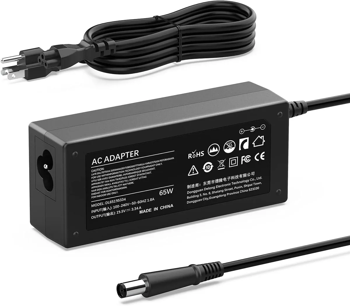 myVolts myVolts N7110 65W 19.5V 3.34A 7.4mm AC Adapter — product photo
