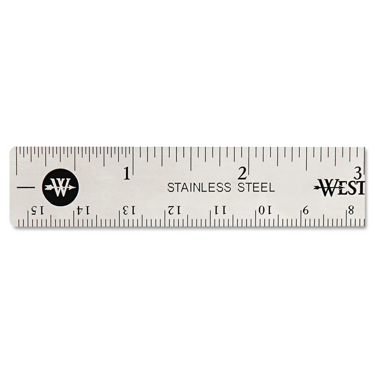 Acme United Acme United 10414 6" Stainless Steel Ruler with Cork Base — product photo