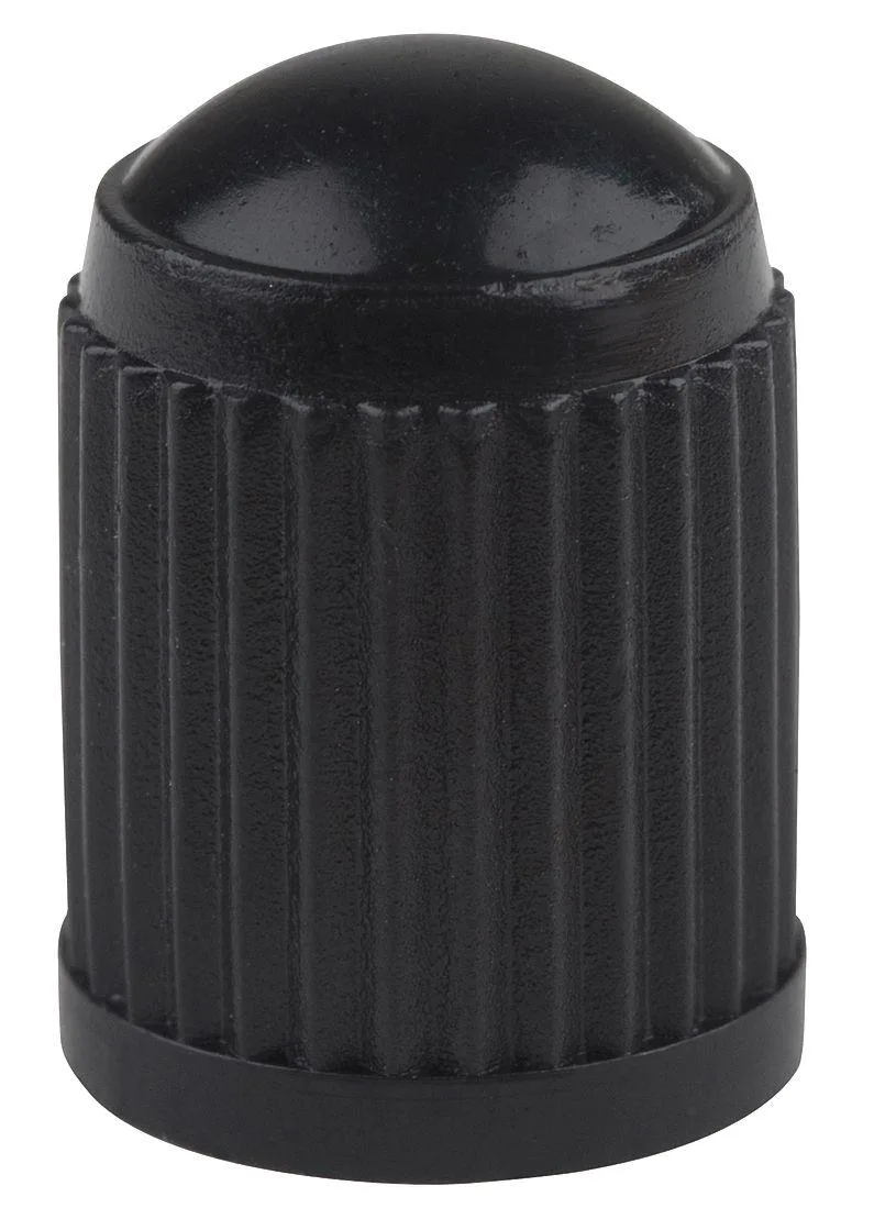 Haltec Haltec A-100-VC-8 Plastic Dome Valve Cap Black Pack of 100 — product photo