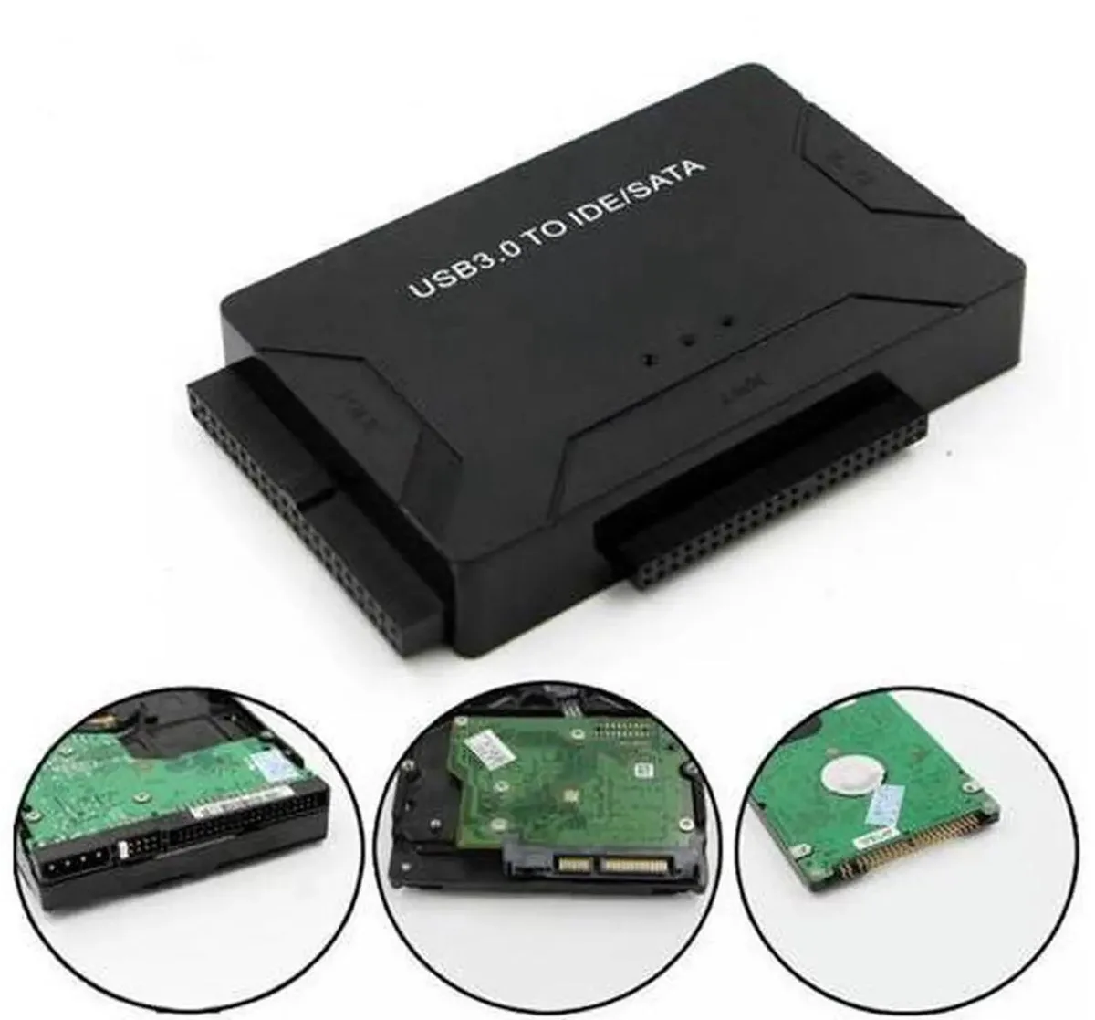 SMUGDESK SMUGDESK SATA IDE to USB 3.0 Adapter with EU Power Plug — product photo