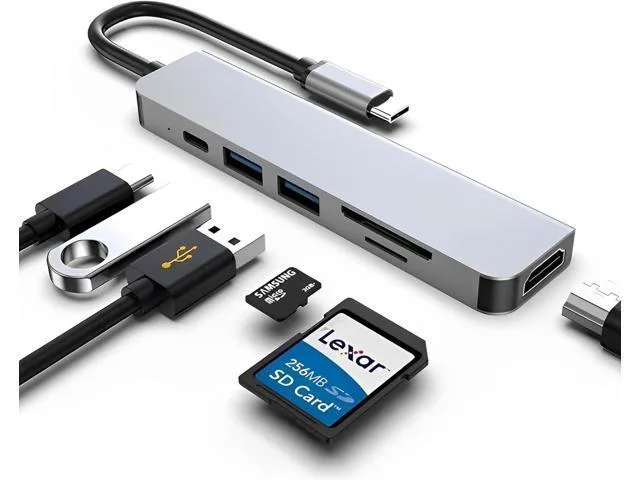 LORDWORLD LORDWORLD USB C Docking Station HDMI 2.1 4K 100W PD usb display adapter — product photo