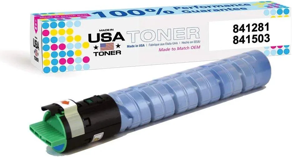 MADE IN USA TONER MADE IN USA TONER Compatible Cyan Toner Cartridge for Ricoh MP C2051/C2551 841281 841503 — product photo
