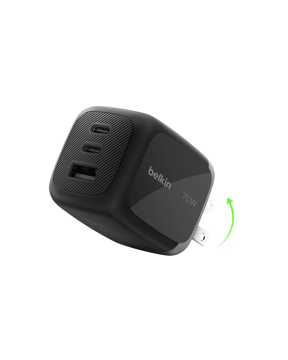  Belkin BBC033tt 70W 3-Port USB C Charger Block — product photo
