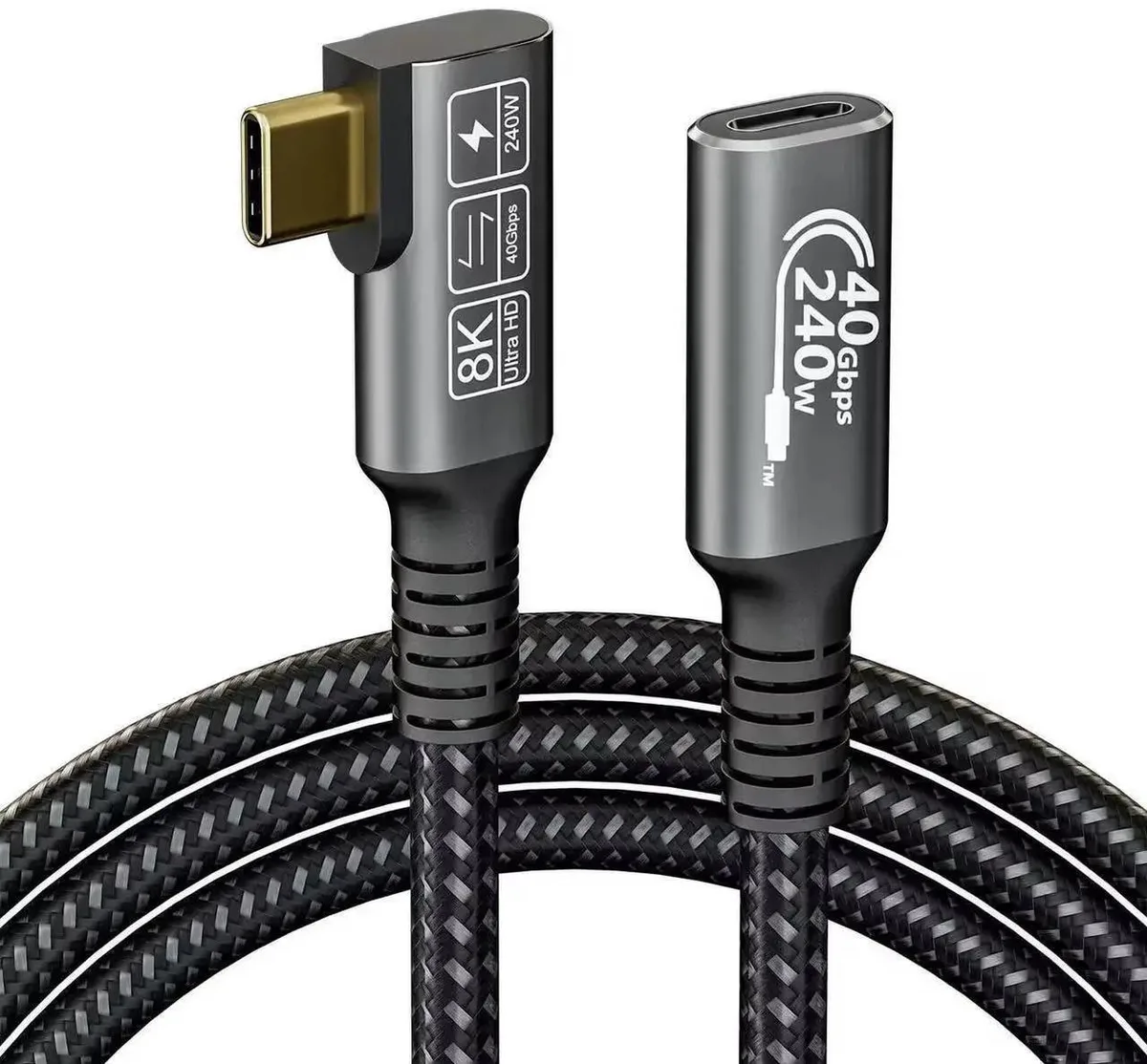 SMUGDESK SMUGDESK USB-C Extension Cable Thunderbolt 4 0.5m 40Gbps 240W PD3.1 8K@60Hz — product photo