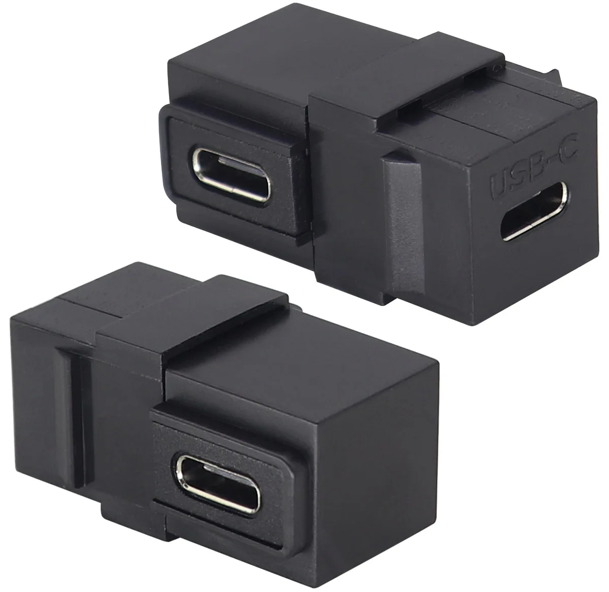BUCIER BUCIER 90 Degree USB 3.1 Type-C Keystone Coupler 2 Pack — product photo
