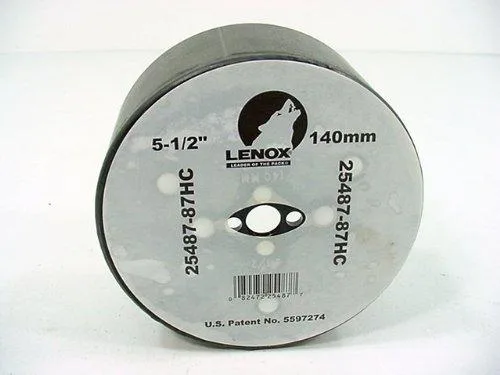 LENOX single-tooth wood hole saw cutter, 5-1/2 inch diameter, silver steel finish