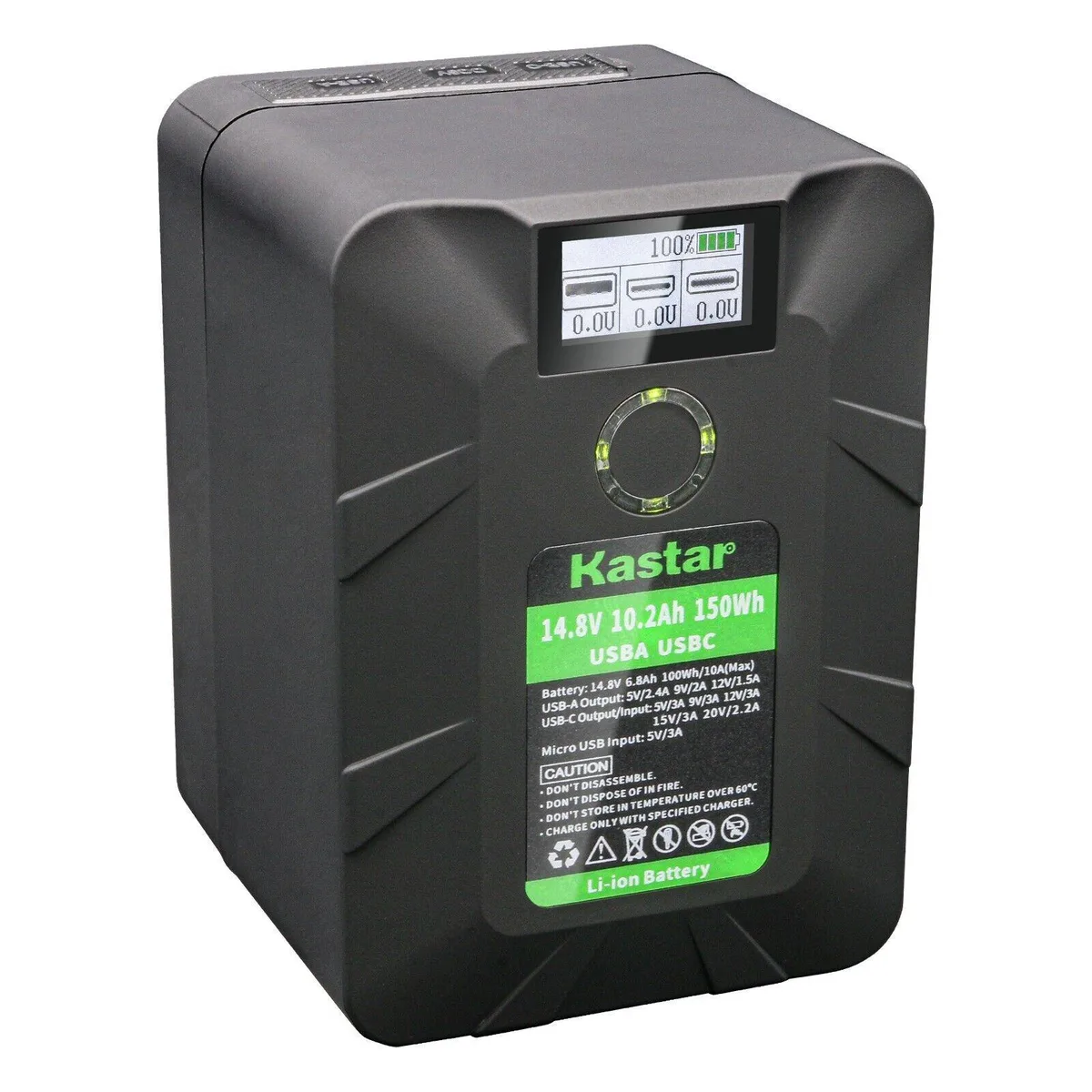 Kastar Kastar BP-Y150W V-Mount Battery 14.8V 10.2Ah 150Wh DSR-370 DSR-390 — product photo