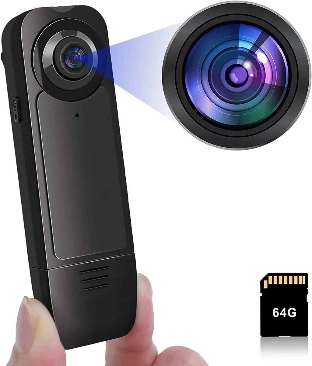 ETECH ETECH 64GB 1080P Hidden Camera Bodycam Night Vision 1000mAh — product photo
