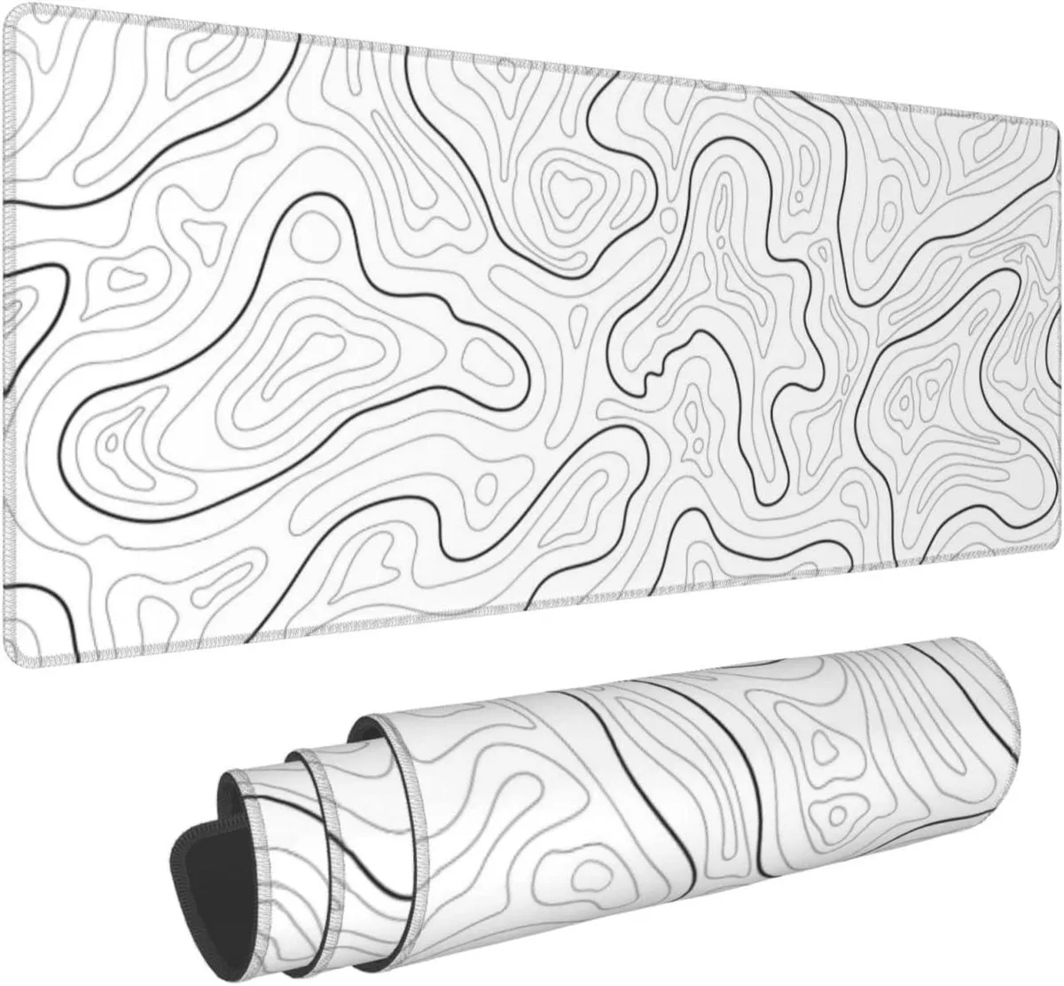 BAOFENG BAOFENG Abstract Topographic Map Mouse Pad 31.5 × 11.8 in — product photo