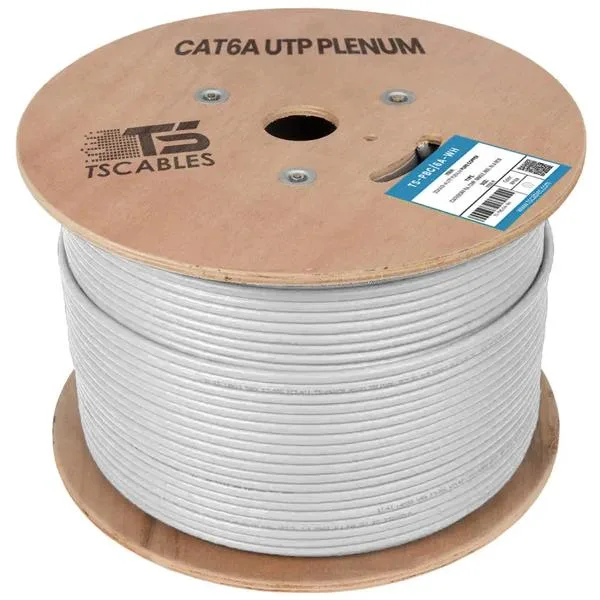 ATS Cables ATS Cables Cat6A Plenum 750 MHz UTP 23 AWG 1000 ft White — product photo