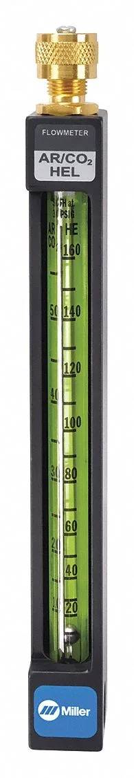 Miller Enterprises 16531 flowmeter regulator with resin tube and hose ball for Argon CO2 Helium