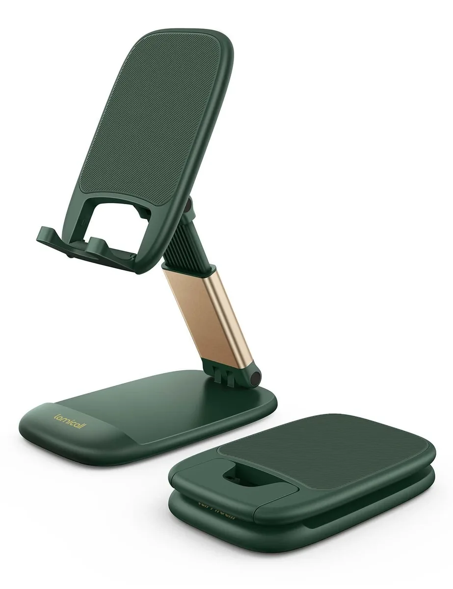 No Sew No Sew DP13-EU-GN Dark Green foldable phone mount — product photo