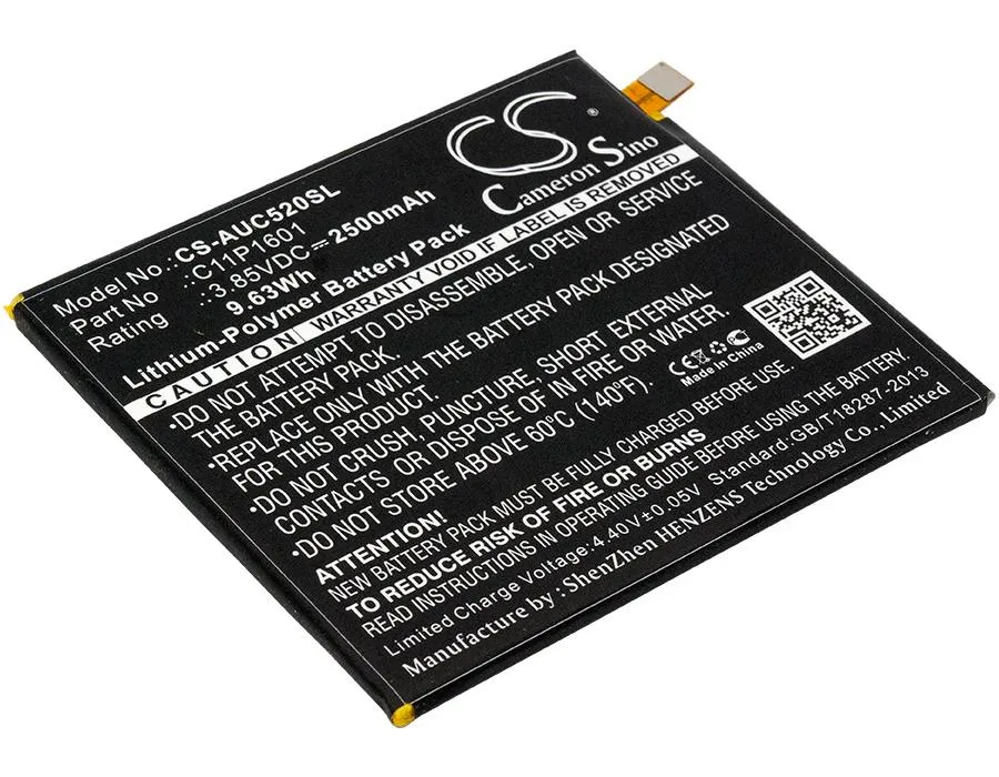 Rectangular replacement battery for ZenFone 3 5.2